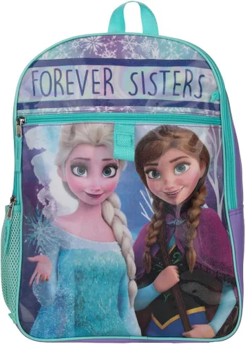 Vista 2 de Frozen Forever Sisters - Juego combinado de 2 piezas de mochila y almuerzo para niña, Multi colorido, Niño