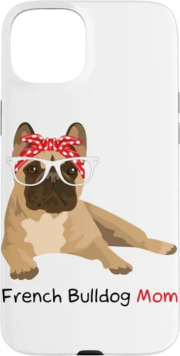 Vista 9 de French Bulldog Mom Bandana Womens Frenchie Case for iPhone 17