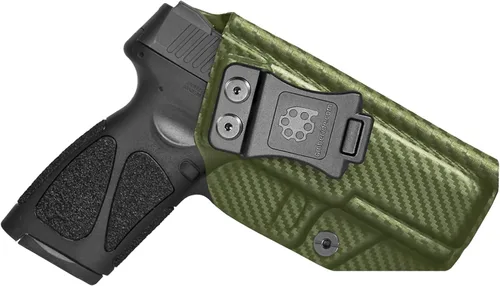 Vista 8 de Made in USA Exact-Fit Kydex IWB Holster for Taurus G3 Sweat-proof design with a full sweat guard, adjustable cant, and zero-printing for daily