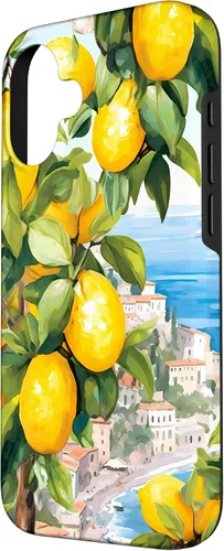 Vista 2 de iPhone 16 Costa de Amalfi con limones de Amalfi del Mar Mediterráneo
