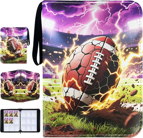 Vista 9 de Carpeta de tarjetas de baloncesto con mangas, 900 bolsillos para tarjetas intercambiables, 9 bolsillos con 50 fundas extraíbles con cremallera