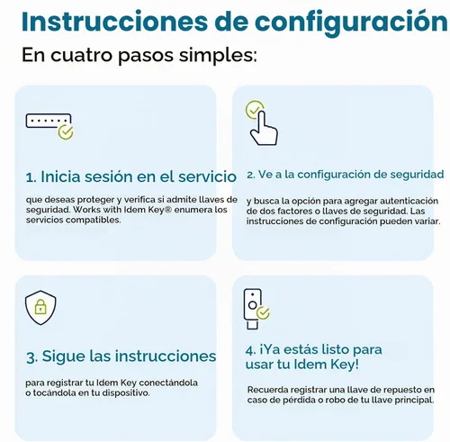 Vista 8 de GoTrust Idem Key A USB Clave de seguridad NFC FIDO2 L2 certificada