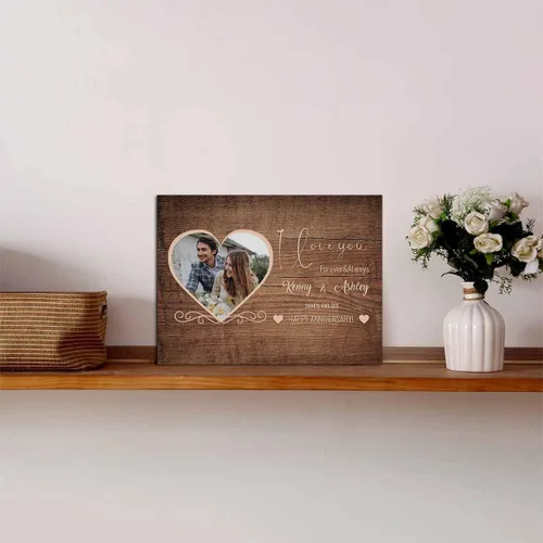 Vista 3 de Marco de fotos de boda personalizado con nombre de foto, regalos de boda personalizados para parejas, marco de fotos de boda personalizado, regalo