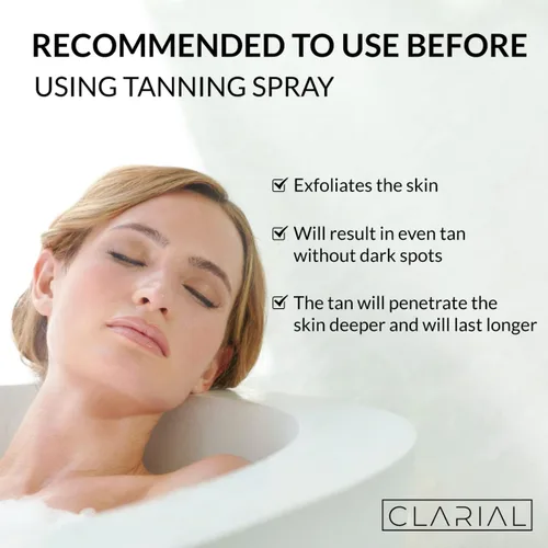 Vista 4 de Exfoliante corporal para uso en baño y ducha, exfoliante facial y exfoliante corporal, removedor de piel muerta, guante exfoliante para hombres