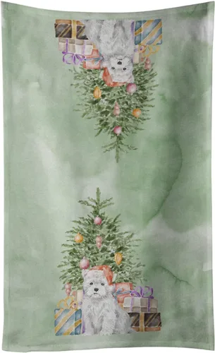 Vista 75 de Caroline's Treasures Toalla de cocina Christmas English Bulldog #2, 15 X 28, multicolor