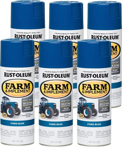 Vista 57 de Rust-Oleum Farm & Implement 280176 - Pintura esmaltada, galón, naranja (Allis Chalmers Orange)