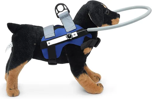 Vista 2 de Arnés de anillo para perro con anillo en D, dispositivo ligero de asistencia para perros ciegos, accesorio para personas con discapacidad visual