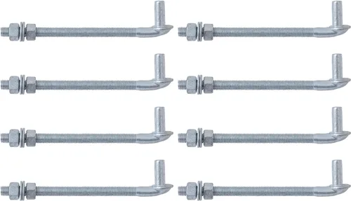Vista 14 de VIVIDA Bisagra de Puerta con Perno en J de 6", Bisagra de Poste con Perno en J con Pasador Macho de 5/8", para Puerta de Cerca de Malla de Cadena