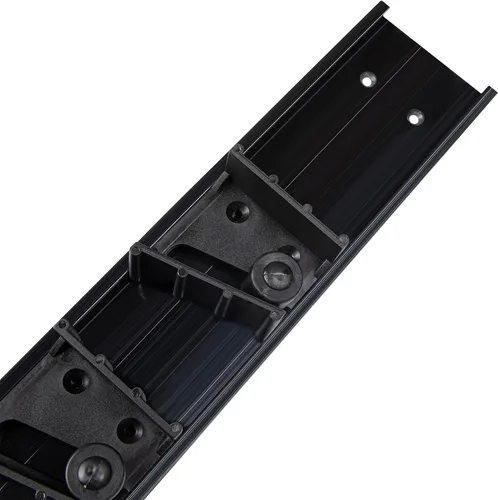 Vista 12 de Restaurantware Soporte para trapeador de 17.7 pulgadas, plástico negro, 3 ranuras personalizables, tornillos incluidos