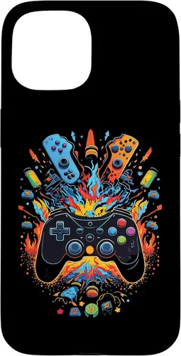 Vista 6 de iPhone 16 Gamer Aesthetic Graphic Gaming Video Games Boys Teens Kids Case