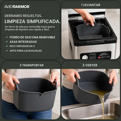 Vista 7 de Avid Armor Máquina selladora al vacío de cámara JARMAX para tarros Mason