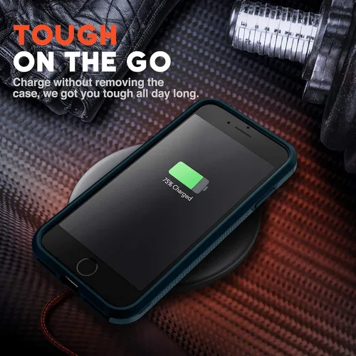 Vista 7 de NTG Diseñado para ser a prueba de golpes para iPhone SE 2022/3rd/2020, Funda para iPhone 8/7, Funda protectora ligera, resistente y delgada de alta