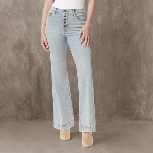 Vista 4 de Jessica Simpson Women's True Love Trouser Wide Leg Jean