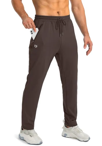 Vista 24 de G Gradual - Pantalones deportivos para hombre con bolsillos con cremallera, joggers cónicos para hombres, pantalones atléticos para entrenamiento