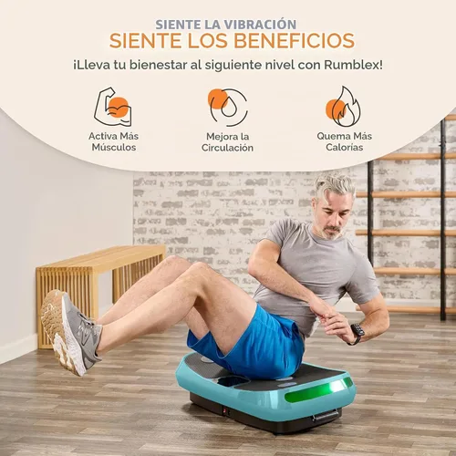 Vista 5 de [Usado] Lifepro Rumblex - Máquina de ejercicio con placa de vibración curvada 4D