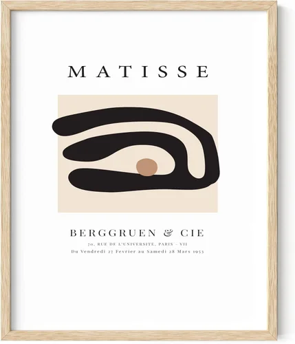 Vista 22 de HAUS AND HUES Matisse - Lámina de arte moderno minimalista - Arte de pared estético de Henri Matisse, póster abstracto para cuarto de dormitorio