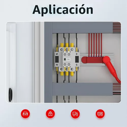 Vista 6 de RVBOATPAT Paquete de 12 Fundas de Terminal de Batería de Silicona, Protector de Terminal, Bota de Ajuste para Alambre de 1/0 AWG - 4/0 AWG