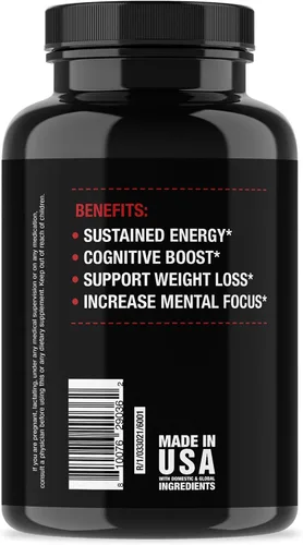 Vista 4 de Jocko Fuel Brain Power - Suplementos dietéticos nootrópicos para la memoria y la concentración con L teanina, L carnitina, energía y suplemento