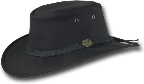 Vista 8 de Barmah Hats Sombrero plegable de cuero Bronco - Artículo 1060