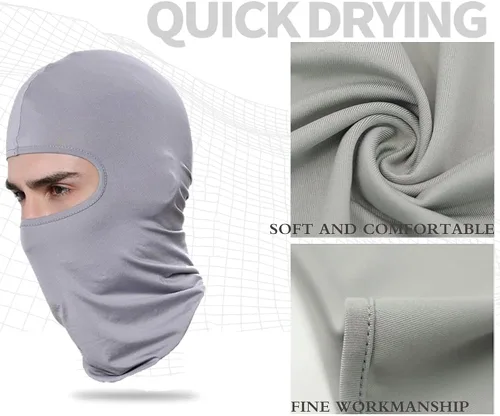 Vista 3 de 6 Pieces Balaclava Face Mask for Men & Women Neck Gaiter Sun UV Protection Full Face Cover Bandana Hood for Outdoor Sports