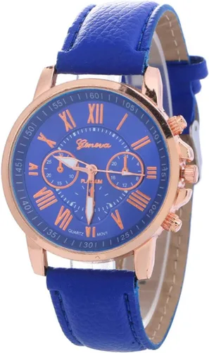 Vista 10 de Mujeres Hombres Señora Adolescente Chica PU Cuero Banda Relojes Dial Analógico Cuarzo Relojes Marrón