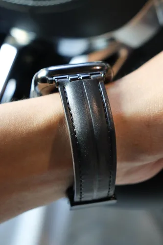 Vista 3 de Mxiixnai - Correas de cuero compatibles con Apple Watch Band 1.929 in 1.772 in 1.732 in 1.654 in 1.614 in 1.575 in 1.496 in, cuero genuino