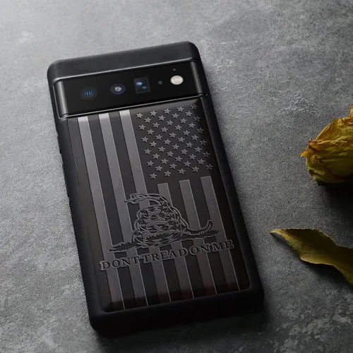 Vista 4 de Carveit Funda de madera para Pixel 6 Pro [madera real dura y TPU suave] a prueba de golpes, funda de madera única y elegante compatible con Google