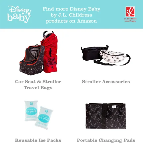 Vista 5 de Disney Baby by J.L. Childress TwoCOOL Enfriador de leche materna – Biberón doble y bolsa de comida – Paquete de hielo incluido – Se adapta a 2 – 4