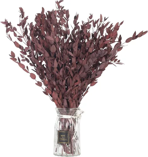 Vista 9 de Hojas de Eucalipto Secas Tallos de Vegetación Preservada, 8-14 PIEZAS Ramas de Guirnalda de Eucalipto, 4 OZ Paquete de Plantas de Hojas Verdes
