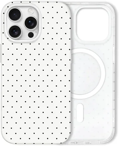 Vista 28 de Hython Funda para iPhone Air, diseño estético de lunares lindos, funda simple de 6.5 pulgadas, delgada, antiarañazos, parachoques de TPU suave, a