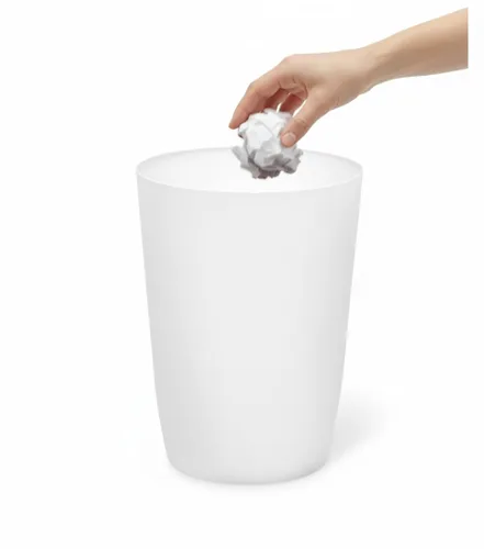 Vista 11 de Mini cesta de basura, cubo de basura de plástico pequeño y duradero, 1.6 Negro