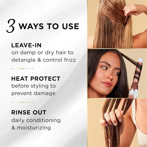 Vista 4 de Pantene Miracle Rescue - Acondicionador sin enjuague 3 en 1, acondicionador con enjuague, protector térmico para cabello, desenredante