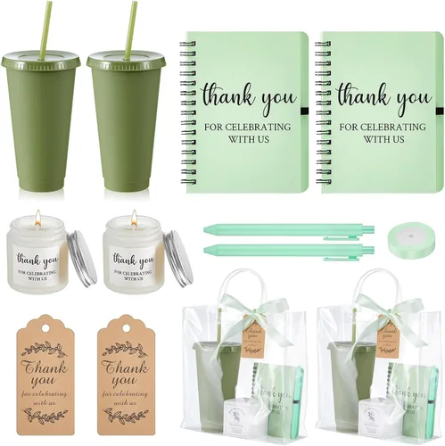 Vista 11 de Nuogo - Juego de 2 premios de ducha para padres para adultos, regalo de despedida de soltera, vaso de plástico, cuaderno con vela perfumada, bolsa