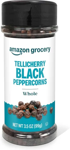 Vista 5 de Amazon Grocery, Tellicherry granos de pimienta negra entera, 3.5 onzas