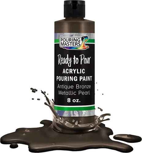 Vista 46 de Pouring Masters - Pintura acrílica premezclada de 8 onzas líquidas listas para verter, oro de 24 quilates, suministros de arte fluido para lienzo