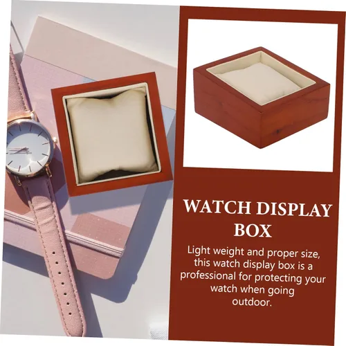 Vista 8 de Watch Display Box Bracelet Wood Tray Ring Bracelet Vintage Watches for Men Propose Bracelet for Men Wooden Trays Mens Jewelry Tray Wooden Watch