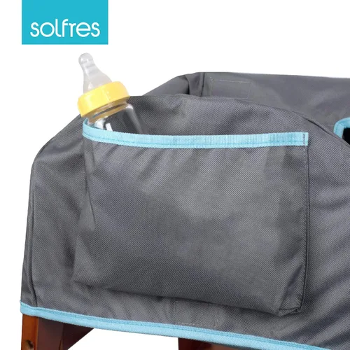 Vista 5 de Funda para silla alta de bebé de doble cinturón, sin plomo ni ftalatos, material resistente y robusto, funda impermeable lavable para sillas altas