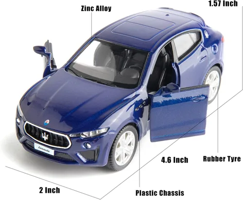 Vista 2 de RMZ City Escala 1:36 para fundición a presión de aleación modelo Maserati Levante coche de juguete, vehículos de juguete para niños pequeños, niños