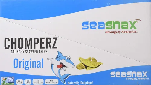 Vista 7 de SeaSnax Chomperz - Chips crujientes de algas, cebolla, 1 onza (paquete de 8)