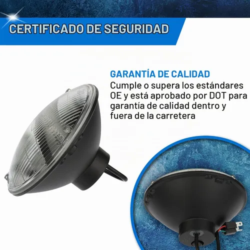 Vista 3 de PEAK Faro LED H6024 de haz sellado 6000K - Paquete de 1
