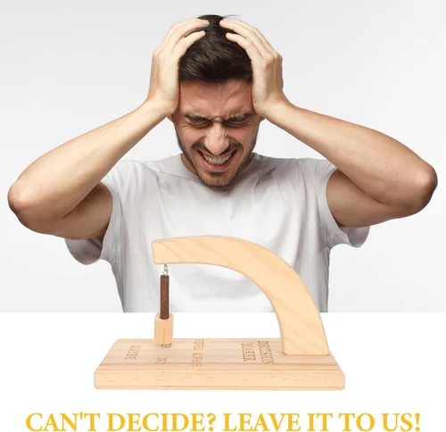 Vista 8 de Decision Maker - Péndulo magnético de madera para mesa de 7.9 x 3.9 x 5.1 pulgadas, respuesta oscilante para trastorno de dificultad