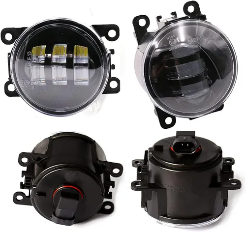 Vista 2 de Luces antiniebla LED redondas de 3.5 pulgadas, lámpara antiniebla de repuesto blanca universal para Honda, Ford, Nissan, Subaru, Suzuki, Lincoln