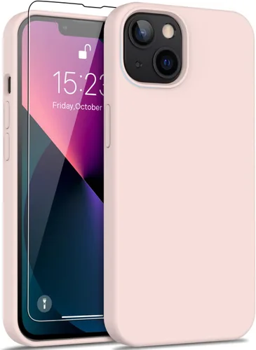 Vista 77 de bemal Funda para iPhone 14 Pro con protector de pantalla, silicona líquida de ajuste delgado, forro de microfibra suave, diseñada para mujeres
