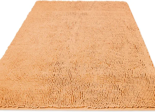 Vista 15 de Yeaban Alfombra de pasillo de baño de 24 x 72 pulgadas, antideslizante, alfombra de baño larga de felpilla gruesa, absorbente y lavable, alfombra