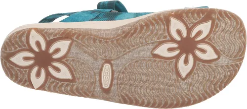 Vista 4 de KEEN Correa trasera Elle unisex para niños, plataforma casual y puntera abierta