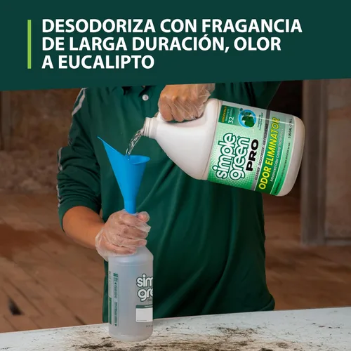 Vista 8 de Simple Green Eliminador de olores Pro Aroma de eucalipto 1 galón
