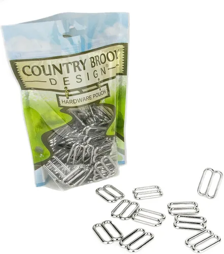 Vista 7 de Country Brook Design - Diapositivas redondas de metal con boca ancha Chapado en níquel