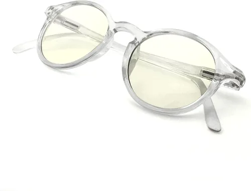 Vista 10 de J+S Vision Blue Light Blocking Glasses for Men Women Computer Gaming Work Anti Strain Fatigue UV Glare Medium-Small Fit