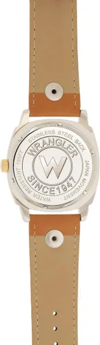Vista 3 de Wrangler Western Collection Reloj analógico (oroplatamarrón), orobronceado, Reloj analógico
