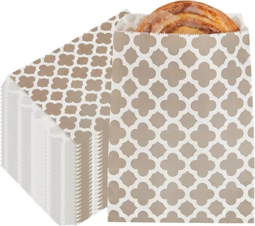 Vista 21 de Restaurantware Bolsa de papel rectangular negra, 7 x 5 pulgadas, paquete de 100 Negro